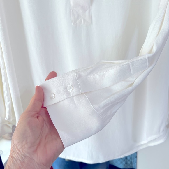 J Crew women’s blouse ivory size M NWTS - Picture 3 of 3